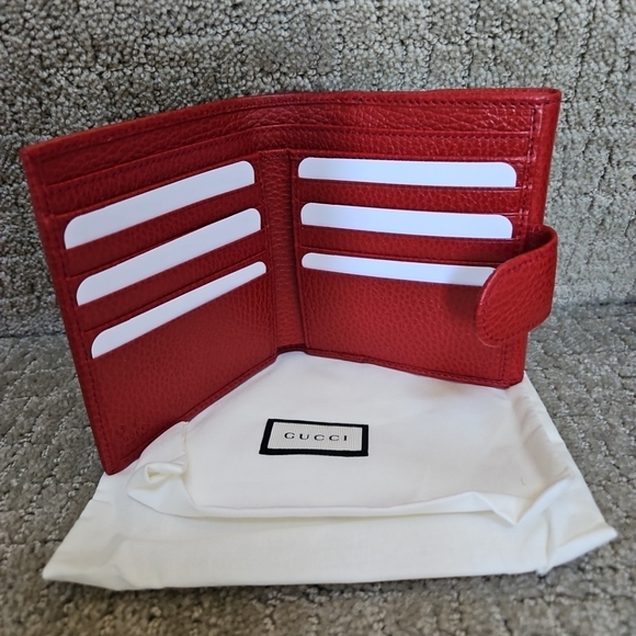 Gucci Wallet Red Calf Leather - Picture 4 of 6